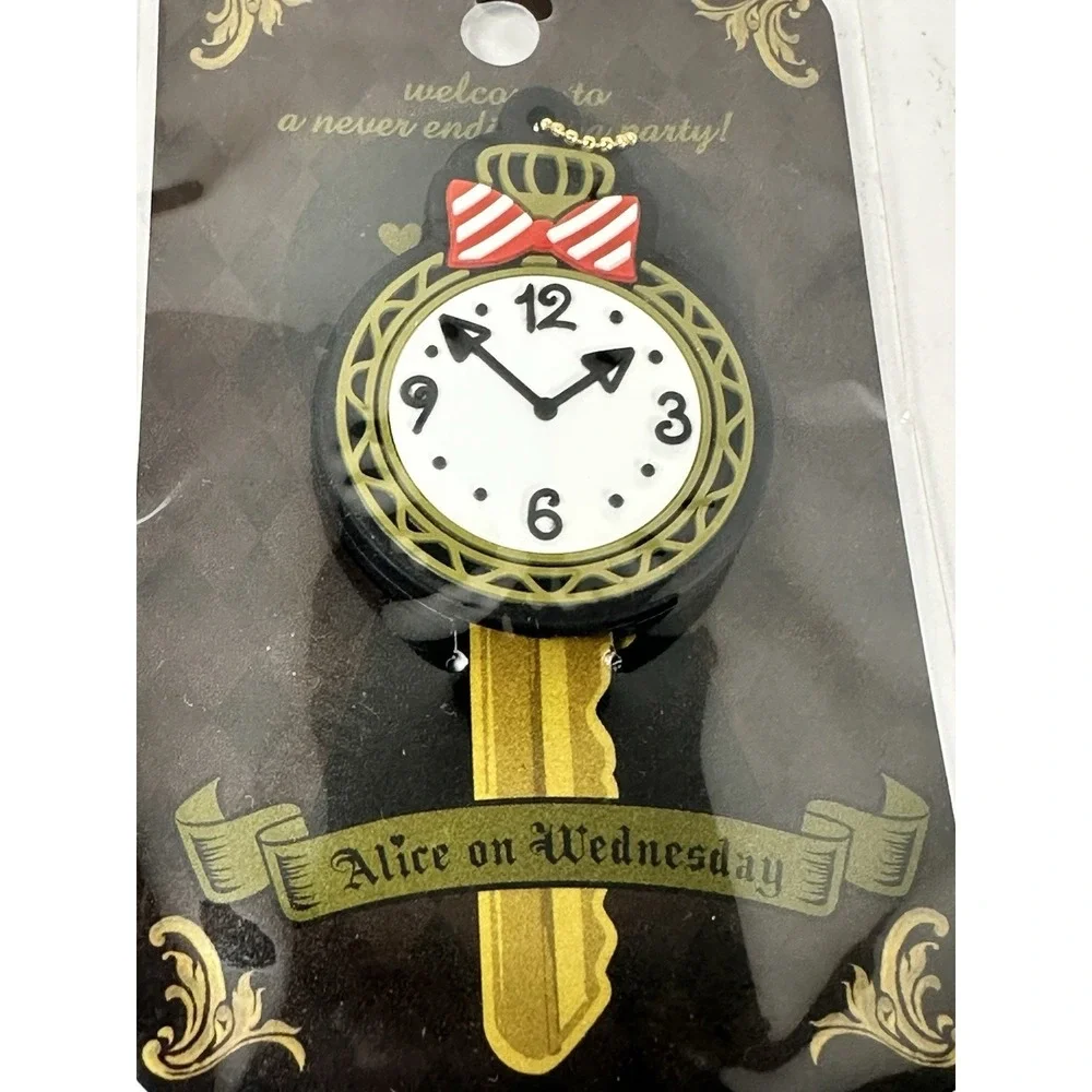 Alice on Wednesday Clock Key Cover Japan Alice Theme PVC Key Cap